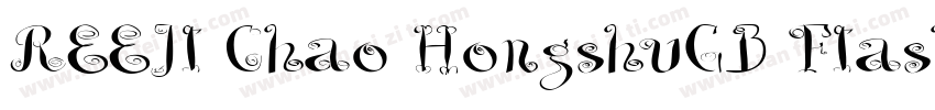 REEJI Chao HongshuGB FIash字体转换